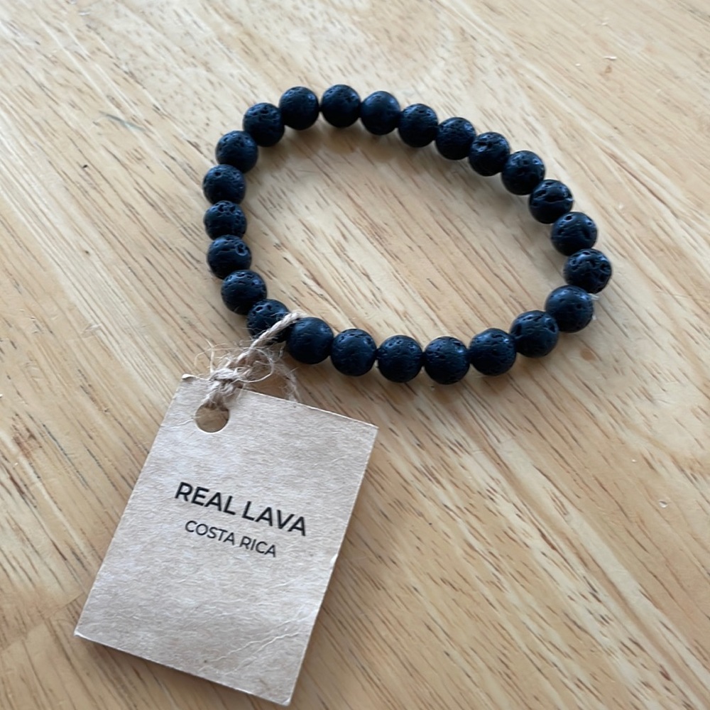 Volcanic lava beaded bracelet (NWT)